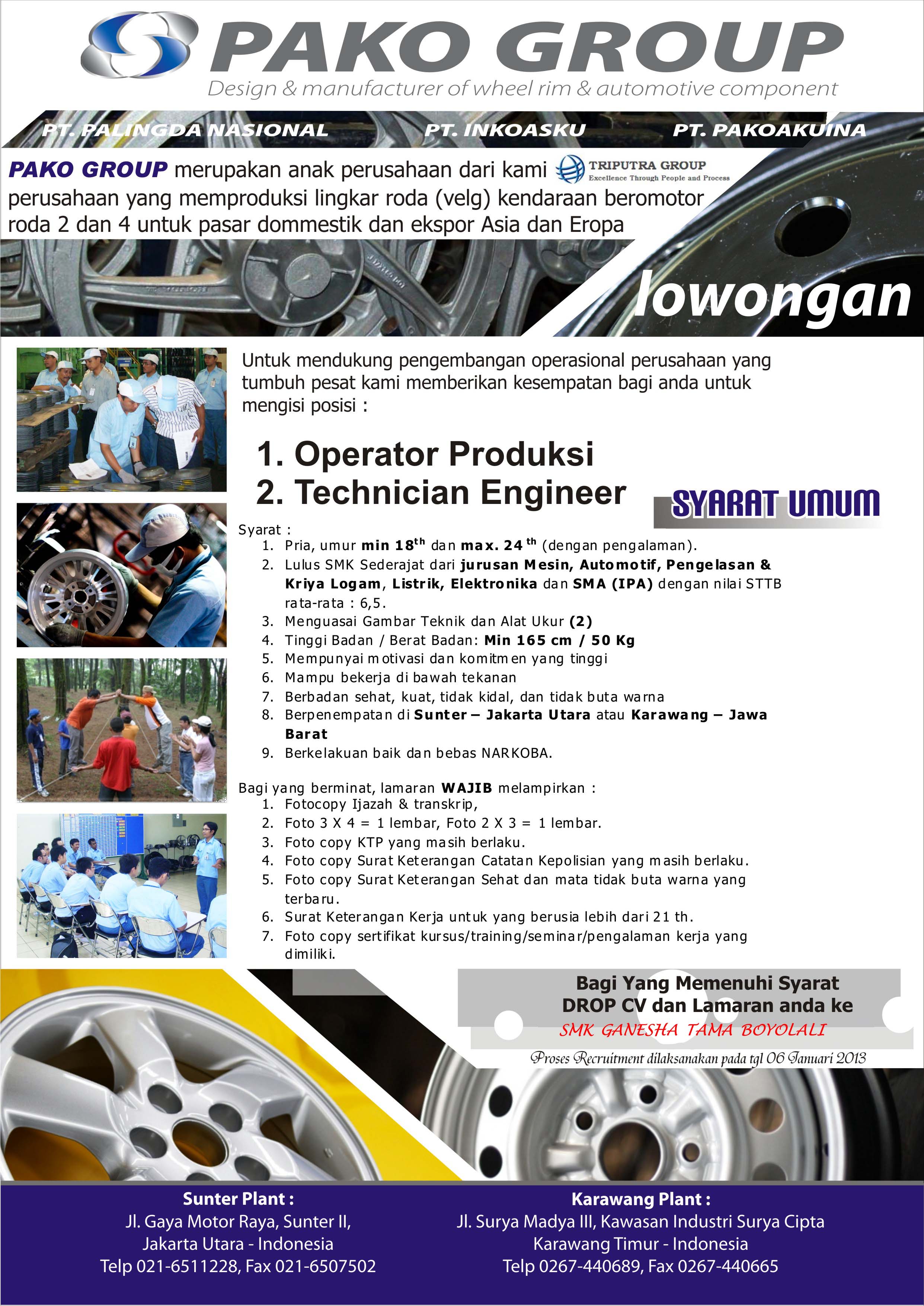 loker dari pako 2012