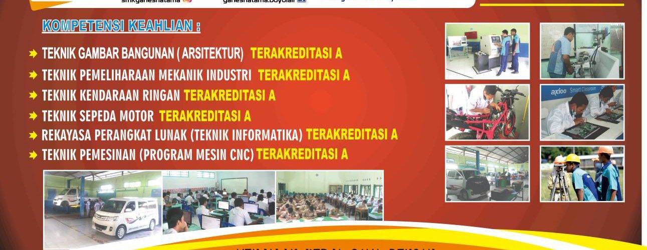 Penerimaan peserta didik baru SMK Ganesha Tama Boyolali Tahun 2018
