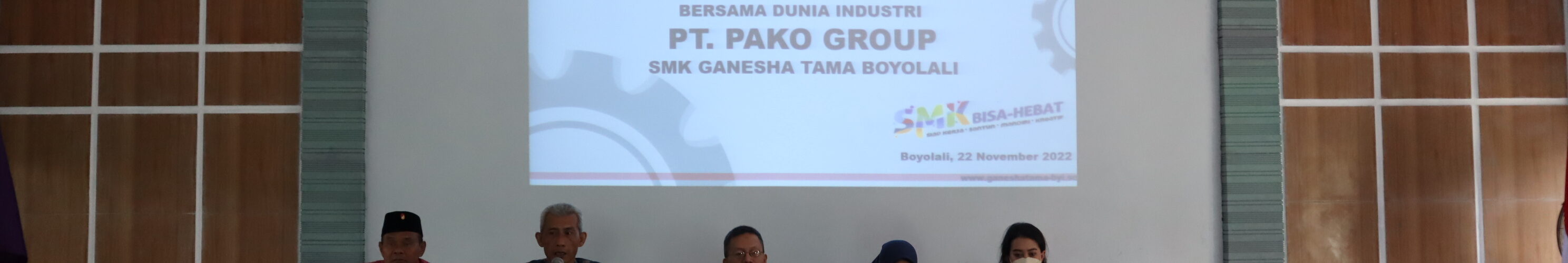 Seminar Industri “Budaya Industri Pako Group” Dan Persiapan Kelas Pako “Kerja Sama Industri”  Teknik Mesin Smk Ganesha Tama Boyolali dan PT. Pakoakuina