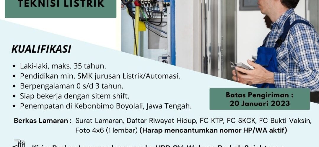 Lowongan Pekerjaan CV Wahana Sejahtera Foods