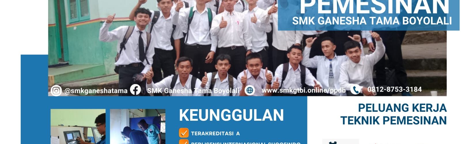 Penerimaan Peserta Didik Baru Teknik Pemesinan (Pemesinan)