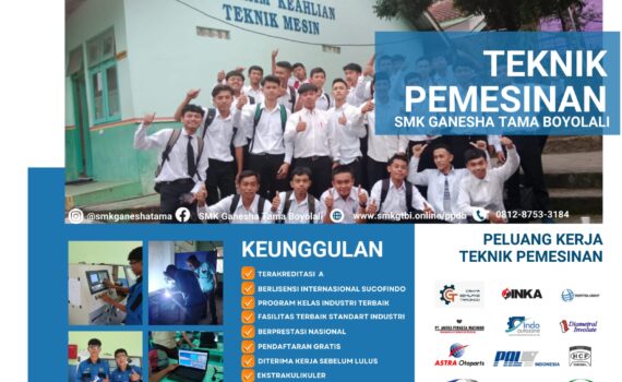 Penerimaan Peserta Didik Baru Teknik Pemesinan (Pemesinan)