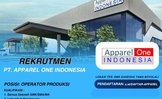 Rekrutmen PT. Apparel One Indonesia Rekrutmen PT. Apparel One Indonesia